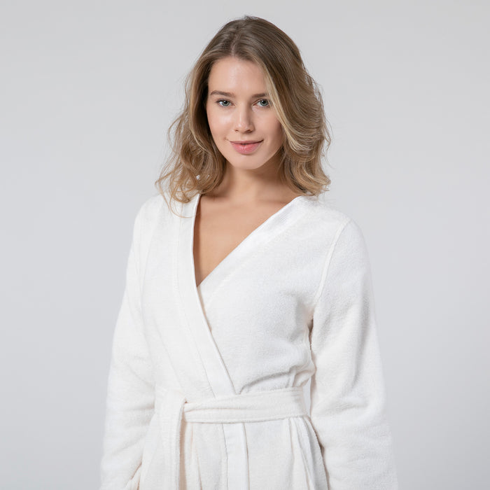 Floss Unisex Bathrobe Ecru