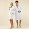 Solid Unisex Bathrobe White