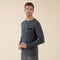 Carson Cotton Men Pajama Tops Charcoal