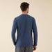 Adler Cotton Men Pajama Tops Navy Blue