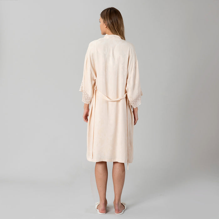 Heidi Viskose Women Robe Salmon