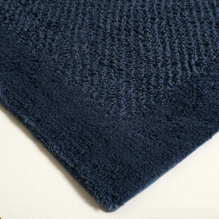 Malawi Bath Mat 70x130 cm Petrol Blue