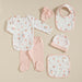 Bird Newborn Set 6Pcs White-Pink