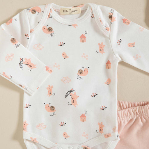 Bird Newborn Set 6Pcs White-Pink