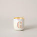 Metal Letters Scented Candle White