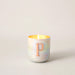 Metal Letters Scented Candle White