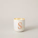 Metal Letters Scented Candle White