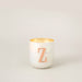 Metal Letters Scented Candle White