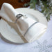 Glove Napkin 45 cm White-Silver