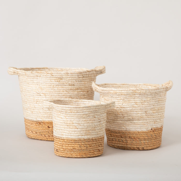 Shıla Basket 33x29 cm Natural/Ecru