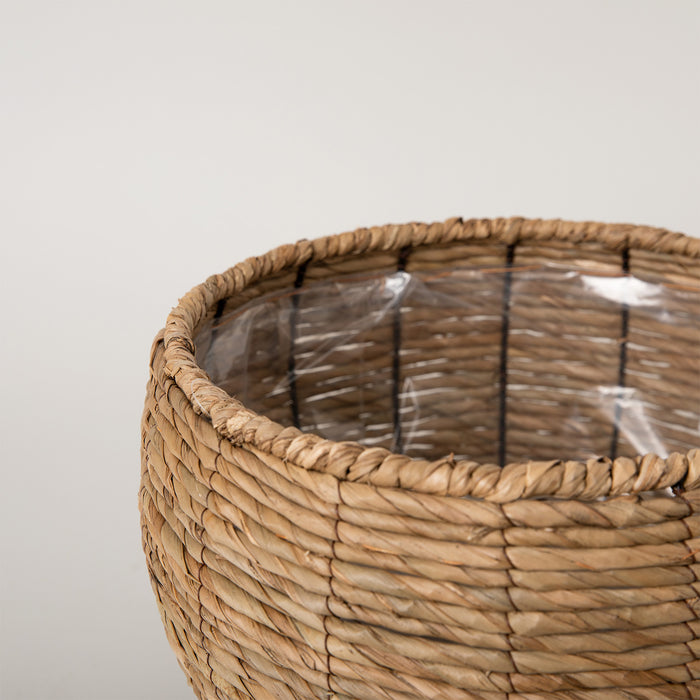 Ferıa Basket Flower Flower Pot 26x23 cm Natural