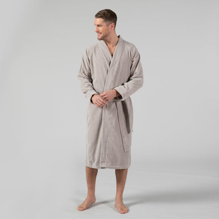 Lukas Men Bathrobe Beige