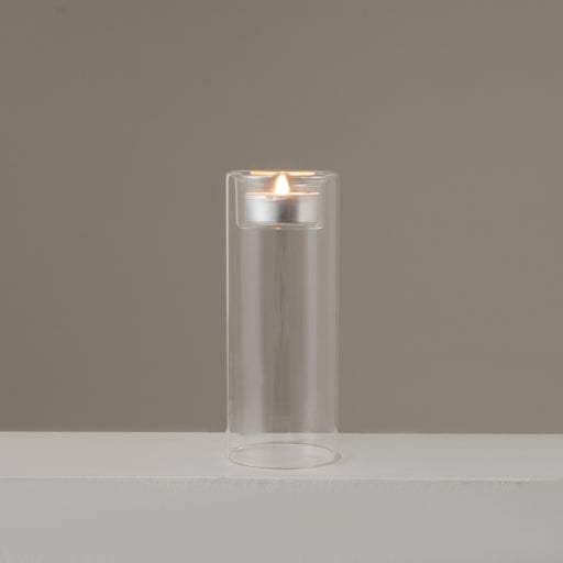 Udele Glass Candle Holder 6x15 cm Transparent