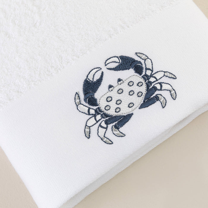 Aron Embroidered Hand Towel 30x50 cm White