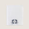 Aron Embroidered Face Towel 50x90 cm White