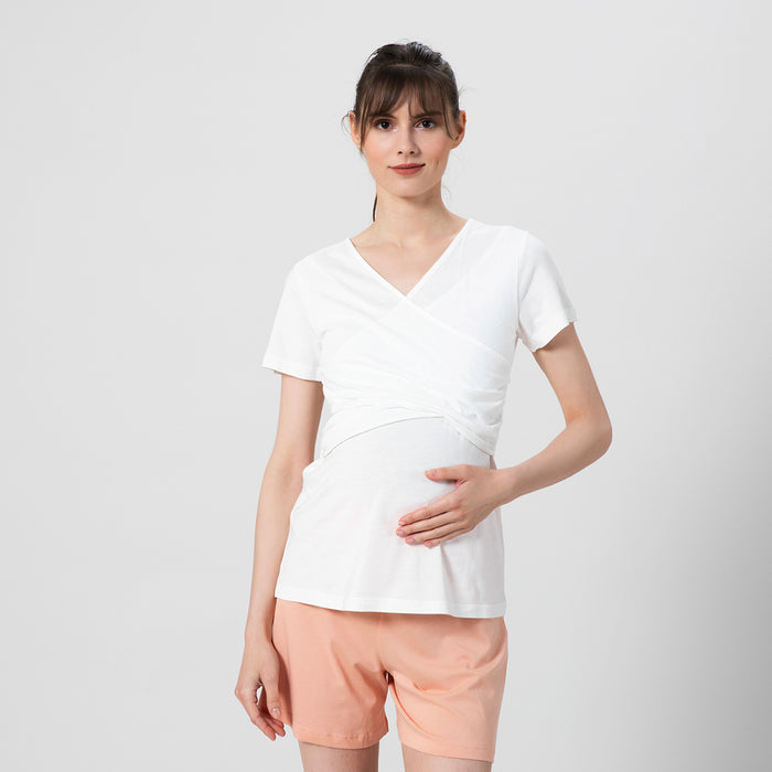 Havana Pregnant Tshirt White