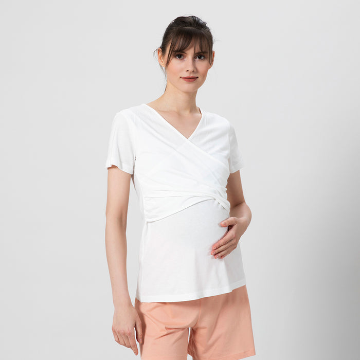 Havana Pregnant Tshirt White