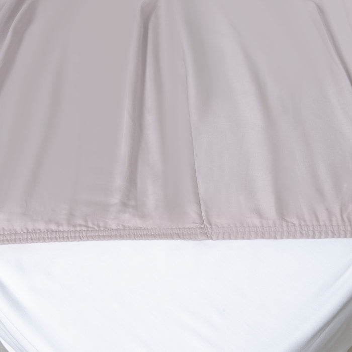 Classic Double Fitted Bed Sheet 160x200 cm LIGHT SOIL