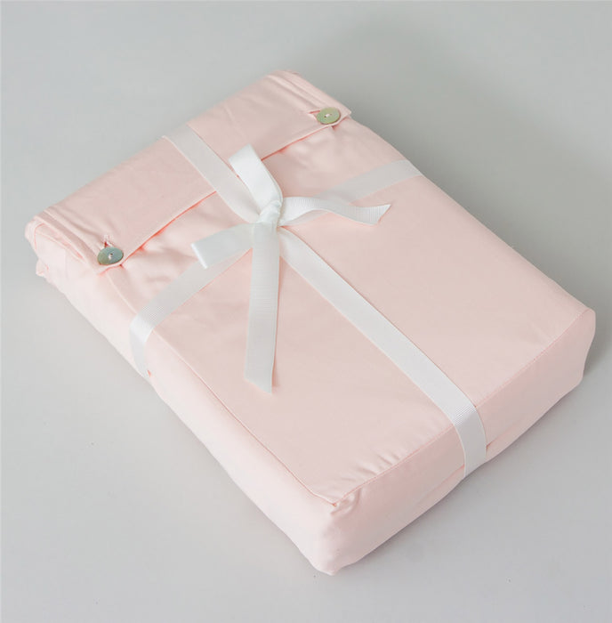 Classic Single Fitted Bed Sheet 100x200 cm Light Pink