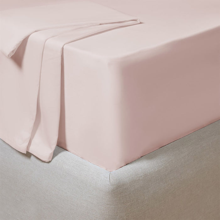 Classic Single Fitted Bed Sheet 100x200 cm Light Pink