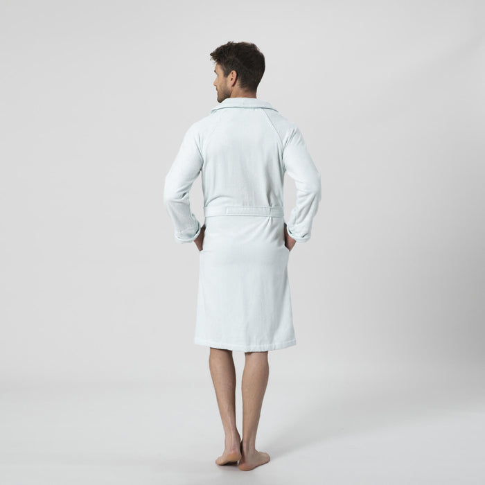 Solid Bamboo Unisex Bathrobe LIGHT AQUA