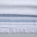 Derin Bamboo Hand Towel 30x50 cm WHITE/MARINE BLUE