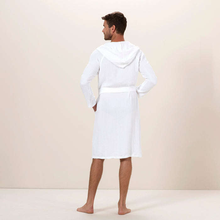 Armin Unisex Bathrobe White