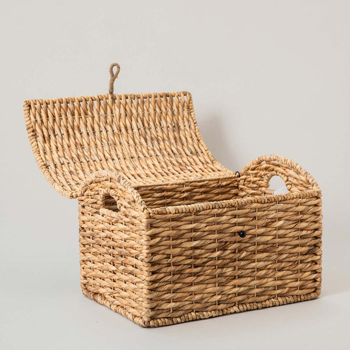 Jane Basket Wıth Lıd S Natural