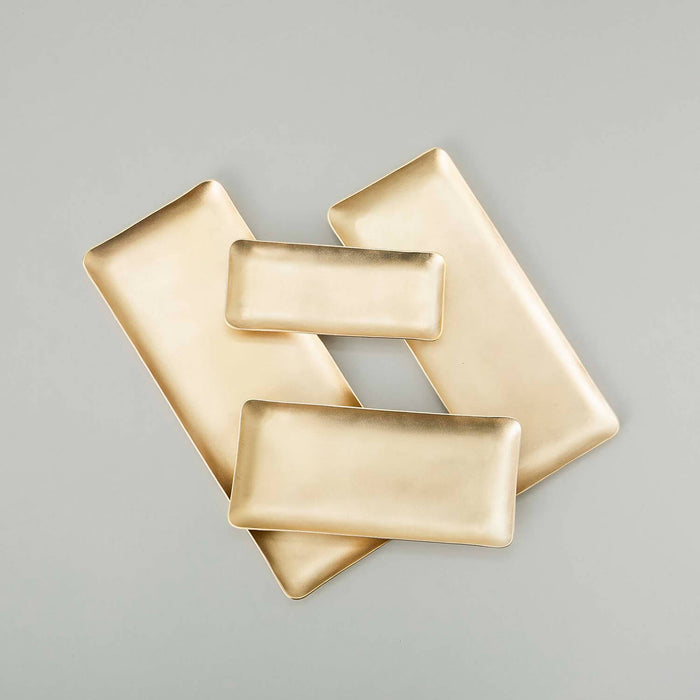 Vanessa Decoratıve Plate 10x25 cm Gold