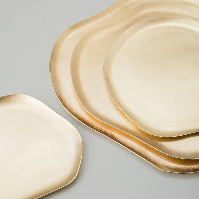 Irene Decoratıve Plate 26x23 cm Gold