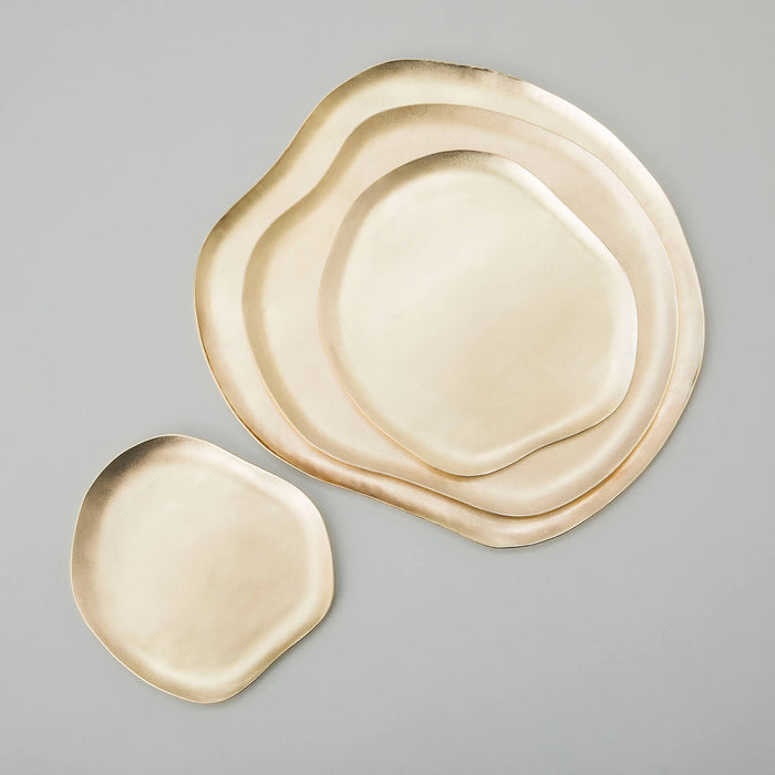 Irene Decoratıve Plate 26x23 cm Gold