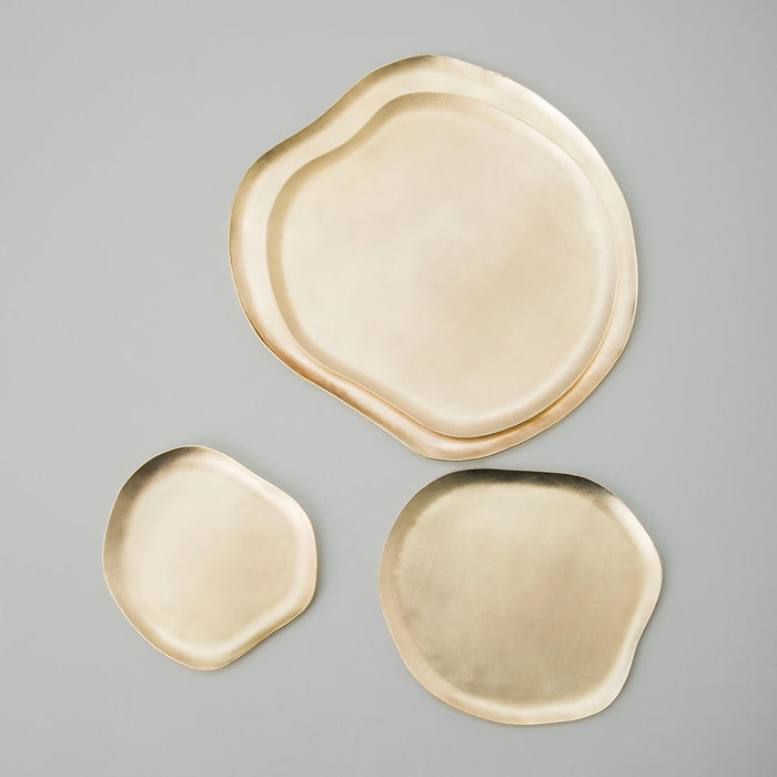 Irene Decoratıve Plate 26x23 cm Gold