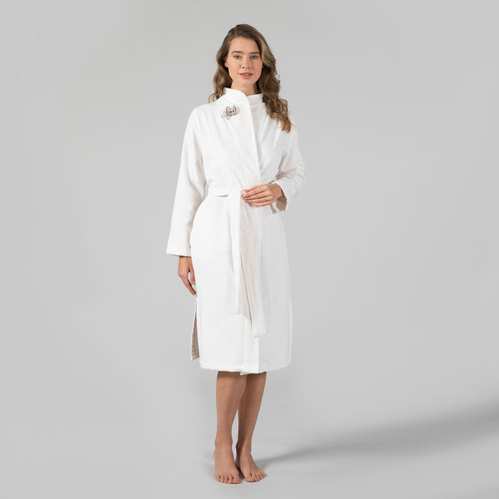 Keila Women Bathrobe Ecru