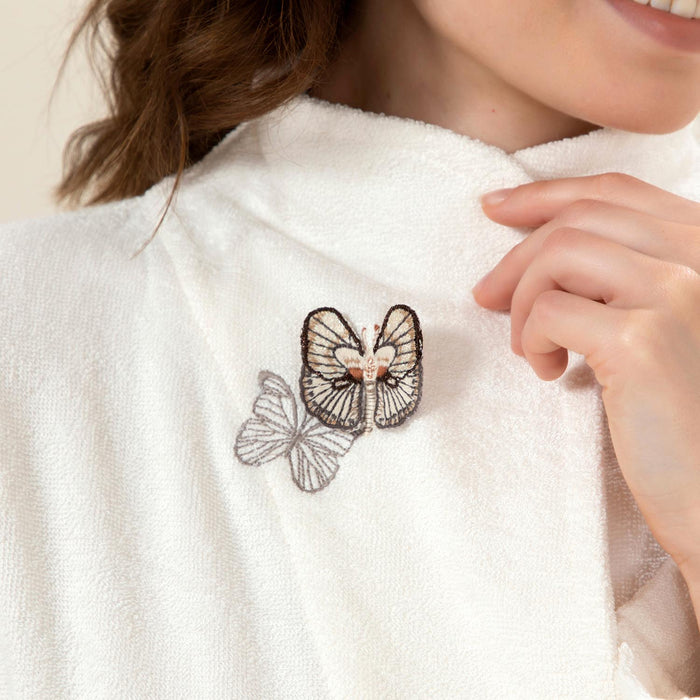 Keila Women Bathrobe Ecru