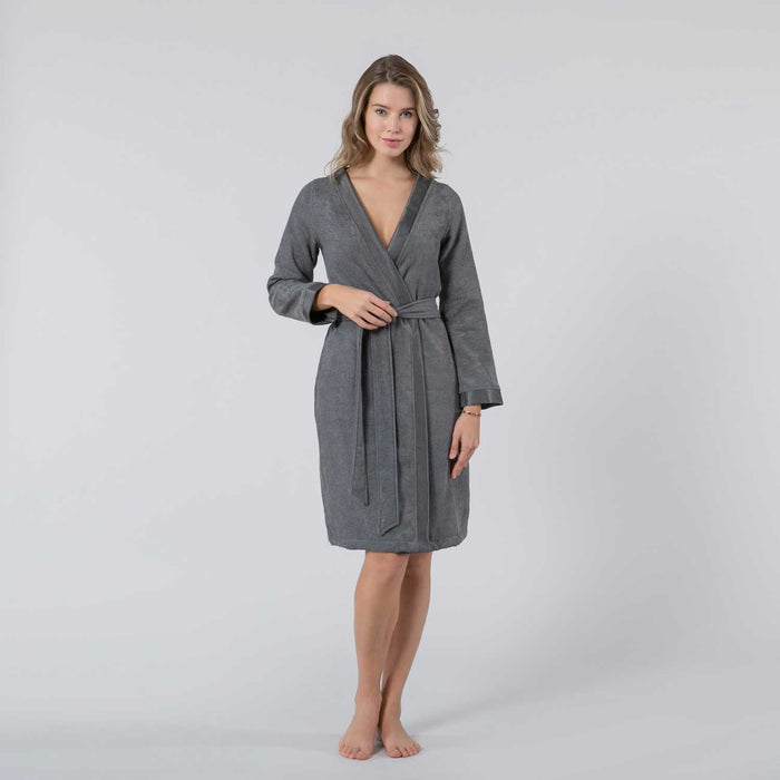 Floss Bamboo Women Bathrobe Cinder