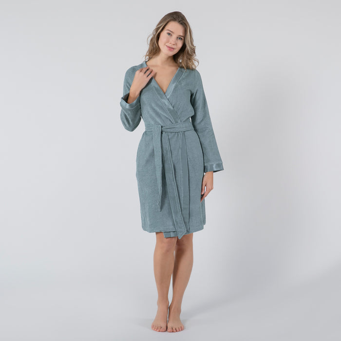 Floss Bamboo Women Bathrobe Leaf