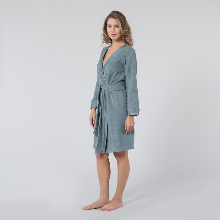 Floss Bamboo Women Bathrobe Leaf