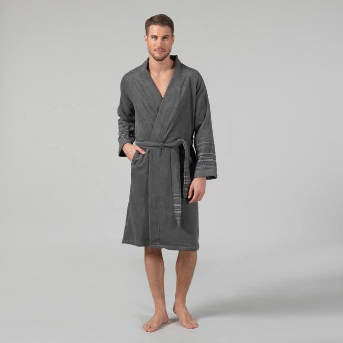 Derin Bamboo Unisex Bathrobe Cinder