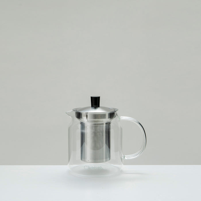 Zack Glass Tea Pot With Filter Transparent