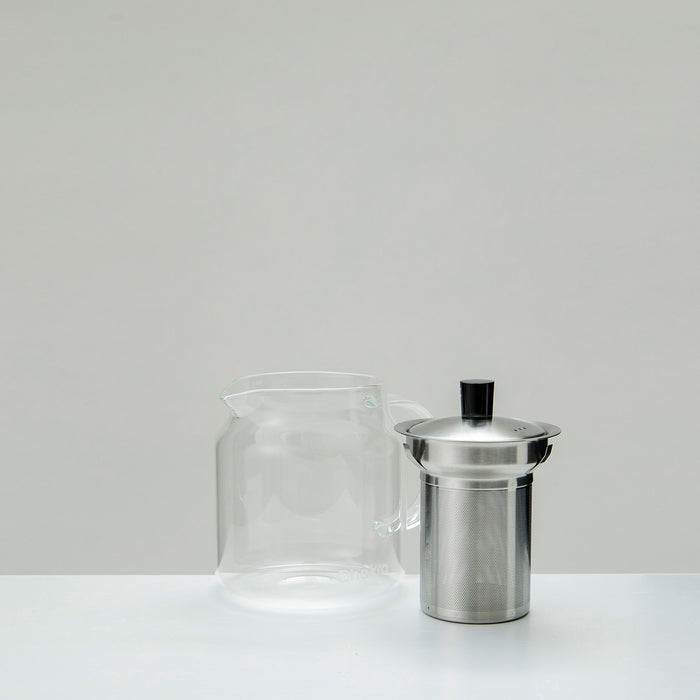 Zack Glass Tea Pot With Filter Transparent