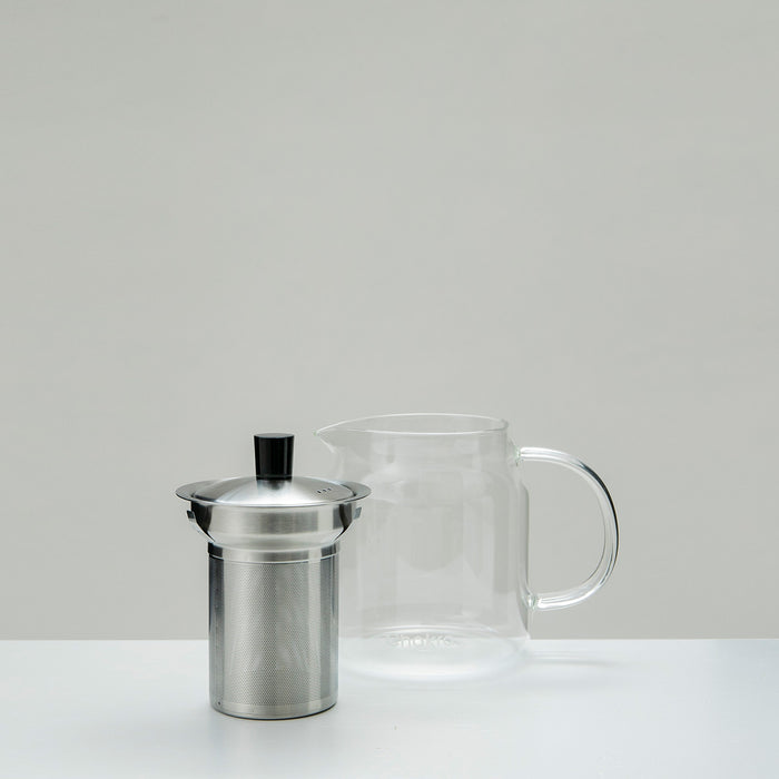 Zack Glass Tea Pot With Filter Transparent