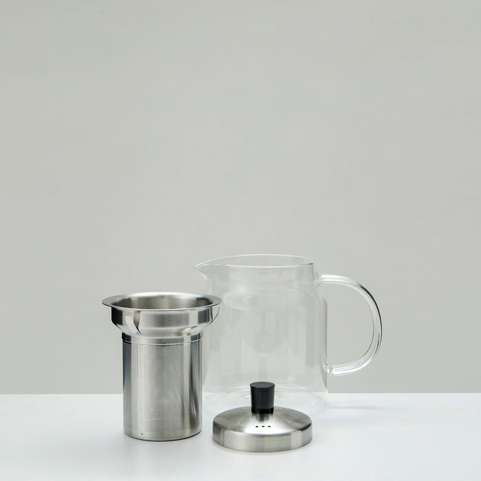 Zack Glass Tea Pot With Filter Transparent