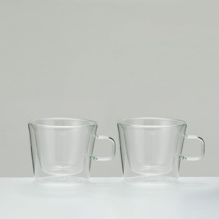 Carol Tea Cup 2pcs Transparent