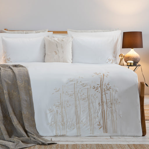 Native Extra Double Duvet Cover Set  Ecru