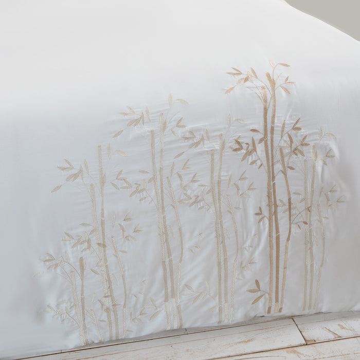 Native Extra Double Duvet Cover Set  Ecru