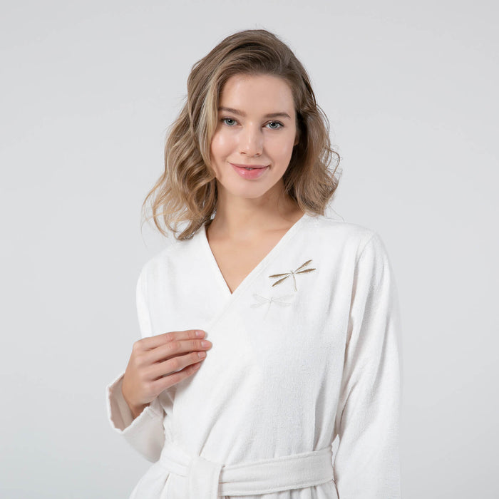 Delicia Women Bathrobe Ecru