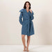 Andriel Women Bathrobe Dark Blue