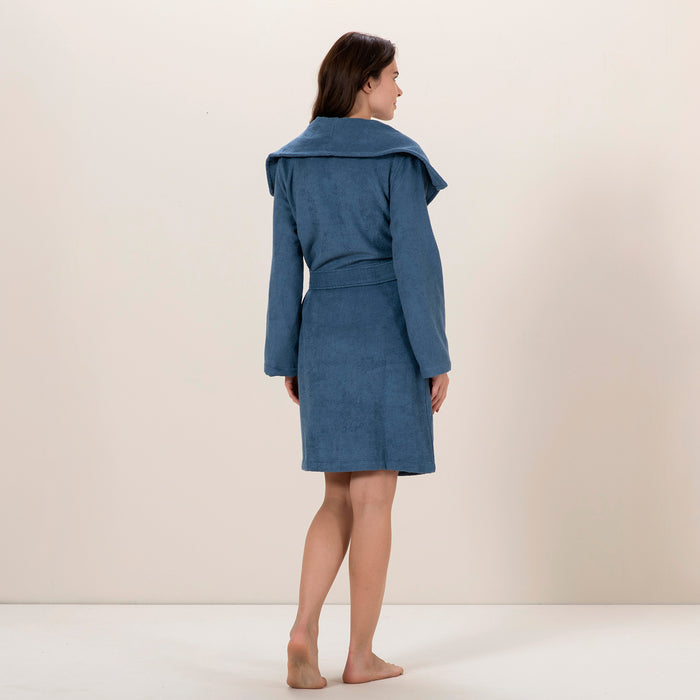 Andriel Women Bathrobe Dark Blue