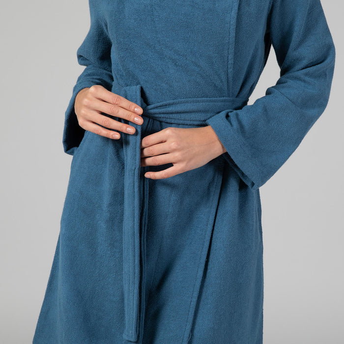 Andriel Women Bathrobe Dark Blue