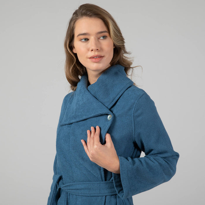 Andriel Women Bathrobe Dark Blue